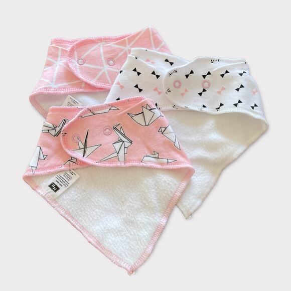 Hudson Baby Unisex Cotton Bib Set of 3 – Soft & Absorbent (One Size) - Picture 3 of 4